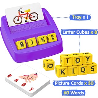 Foto 6 | Foto 6 | Juguetes Hahagift Matching Letter Game Para Niñas De 3 A 8 Años - Venta Internacional.