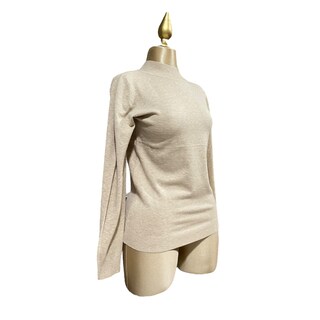 Foto 2 | Foto 2 | Blusa Beige Manga Larga Cuello Mussi