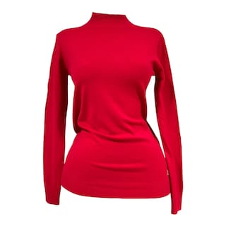 Foto 1 | Foto 1 | Blusa Rojo Manga Larga Cuello Mussi