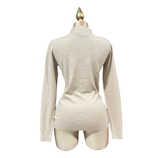 Foto 4 | Foto 4 | Blusa Beige Manga Larga Cuello Mussi