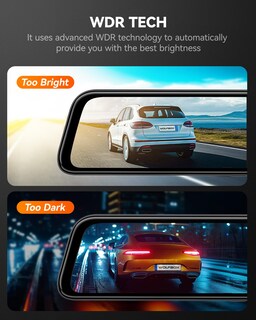 Foto 7 | Foto 7 | Dash Cam Con Espejo Wolfbox G840s 12 4k Con Cámara Trasera De 32 Gb - Venta Internacional.