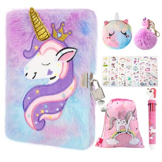 Foto 1 | Foto 1 | Diary Homicozy Kids Unicorn Con Candado Y Llave Para Niñas Mayores De 6 Años - Venta Internacional.