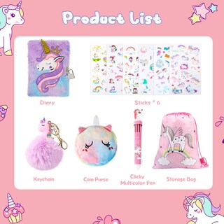 Foto 2 | Foto 2 | Diary Homicozy Kids Unicorn Con Candado Y Llave Para Niñas Mayores De 6 Años - Venta Internacional.