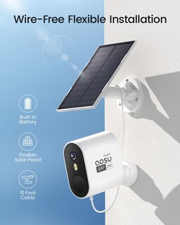 Foto 4 | Foto 4 | Cámara De Seguridad Aosu Add-on Cam 3k/5mp Solar Inalámbrica Para Exteriores - Venta Internacional.