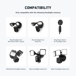 Foto 6 | Foto 6 | Adaptador Eave Mount Para Ring Blink Wyze Y Roku Floodlight - Venta Internacional.