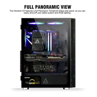 Foto 3 | Foto 3 | Funda Para Juegos De Pc Montech X3 Mesh Con 6 Ventiladores Rgb Atx Mid-tower - Venta Internacional.