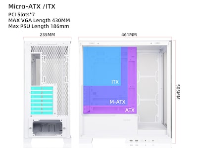 Foto 6 | Foto 6 | Funda Para Videojuegos Para Pc Sama Neview 4503 Airflow Full Tower White - Venta Internacional.
