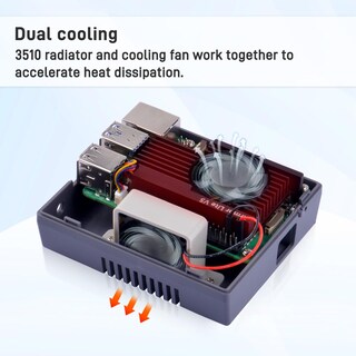 Foto 3 | Foto 3 | Funda Geeekpi Para Raspberry Pi 5 Con Enfriador Armor Lite V5 - Venta Internacional.