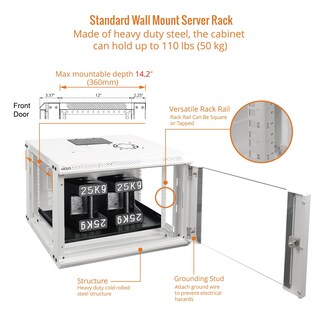 Foto 4 | Foto 4 | Armario De Red Para Montaje En Pared Tecmojo 6u Para 19 Ti - Venta Internacional.