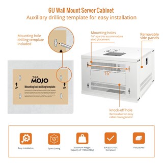 Foto 5 | Foto 5 | Armario De Red Para Montaje En Pared Tecmojo 6u Para 19 Ti - Venta Internacional.