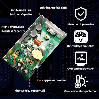 Foto 3 | Foto 3 | Convertidor De Fuente De Alimentación Yaheeda 110 V Ac A 12 V Dc 600 W 50 A - Venta Internacional.