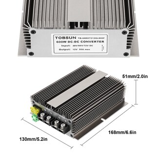 Foto 3 | Foto 3 | Reductor De Voltaje Homelylife 600 W Dc 48 V 60 V 72 V A 12 V 50 A - Venta Internacional.