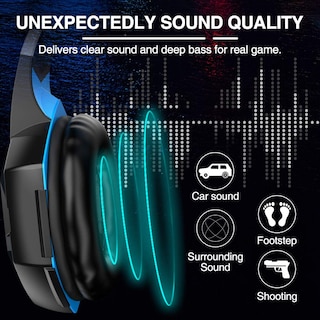 Foto 4 | Foto 4 | Auriculares Para Juegos Versiontech. G2000 Bass Surround Blue Ps5/4 - Venta Internacional.