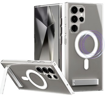 Foto 1 | Foto 1 | Funda Magnética Transparente Eorkvr Con Soporte Para Samsung S24 Ultra - Venta Internacional.