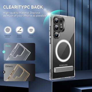 Foto 3 | Foto 3 | Funda Magnética Transparente Eorkvr Con Soporte Para Samsung S24 Ultra - Venta Internacional.