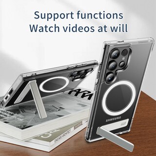 Foto 6 | Foto 6 | Funda Magnética Transparente Eorkvr Con Soporte Para Samsung S24 Ultra - Venta Internacional.