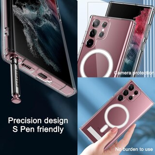 Foto 7 | Foto 7 | Funda Magnética Transparente Eorkvr Con Soporte Para Samsung S24 Ultra - Venta Internacional.