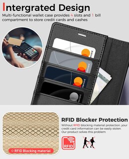 Foto 5 | Foto 5 | Funda Tipo Cartera Ocase Para Samsung Galaxy S24 Ultra 6.8'' 2024 - Venta Internacional.