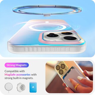 Foto 4 | Foto 4 | Funda De Teléfono Lonli Hue Magnetic Para Iphone 16 Pro Magsafe - Venta Internacional.