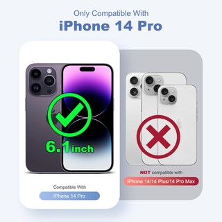 Foto 2 | Foto 2 | Funda De Teléfono Yemoran Compatible Con Iphone 14 Pro 6.1 Roja - Venta Internacional.