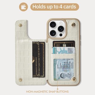 Foto 4 | Foto 4 | Funda Tipo Cartera Custype Para Iphone 16 Pro Con Tarjetero De 6.3 Pulgadas - Venta Internacional.