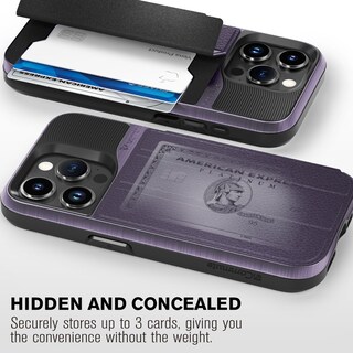 Foto 3 | Foto 3 | Funda Tipo Cartera Vena Vcommute Para Iphone 15 Pro Color Morado Oscuro - Venta Internacional.