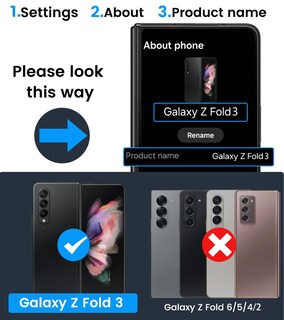 Foto 2 | Foto 2 | Funda Gbee Para Samsung Galaxy Z Fold 3 Con Protección De Bisagra Color Azul - Venta Internacional.