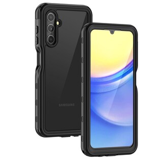 Foto 1 | Foto 1 | Funda Lanhiem Para Samsung Galaxy A15 5g Impermeable Color Negro Y Transparente - Venta Internacional.