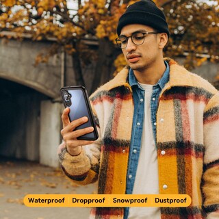 Foto 7 | Foto 7 | Funda Lanhiem Para Samsung Galaxy A15 5g Impermeable Color Negro Y Transparente - Venta Internacional.