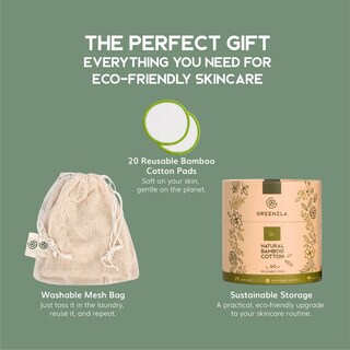 Foto 2 | Foto 2 | Almohadillas Desmaquillantes Reutilizables Greenzla (paquete De 20) Con Bolsa De Lavandería - Venta Internacional.