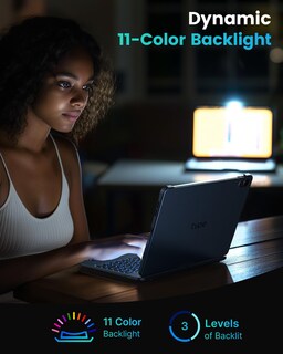 Foto 6 | Foto 6 | Funda Tipo Funda Con Teclado Para Ipad 10th Gen 10.9 2022 Color Azul Medianoche - Venta Internacional.