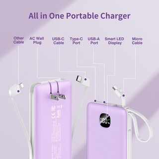 Foto 2 | Foto 2 | Cargador Portátil Power Bank Penaover De 10000 Mah 22 5 W - Venta Internacional.