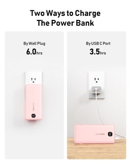 Foto 7 | Foto 7 | Cargador Portátil Power Bank Veektomx De 10000 Mah Con Cables Color Rosa - Venta Internacional.