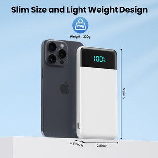 Foto 5 | Foto 5 | Cargador Portátil Fochew 13800 Mah Con Cables Integrados Para Iphone - Venta Internacional.