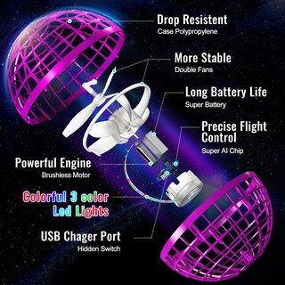 Foto 4 | Foto 4 | Boomerang Hover Boomerang Mejorado Juguete Con Forma De Bola Flying Orb Chefic 2024 - Venta Internacional.