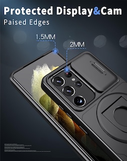 Foto 2 | Foto 2 | Funda De Teléfono Anngelas Para Samsung Galaxy S21 Ultra Con Soporte - Venta Internacional.