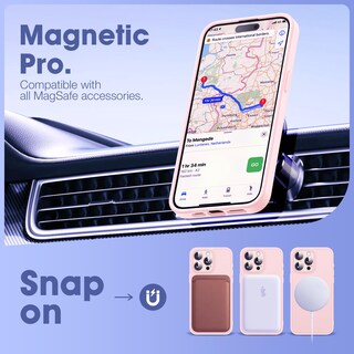 Foto 5 | Foto 5 | Funda De Teléfono Yemoran Compatible Con Iphone 12 Pro 6.1 Rosa - Venta Internacional.