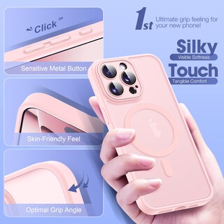 Foto 6 | Foto 6 | Funda De Teléfono Yemoran Compatible Con Iphone 12 Pro 6.1 Rosa - Venta Internacional.