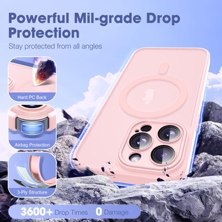 Foto 7 | Foto 7 | Funda De Teléfono Yemoran Compatible Con Iphone 12 Pro 6.1 Rosa - Venta Internacional.