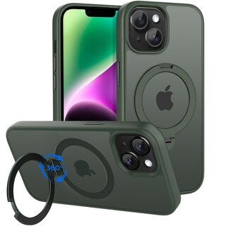 Foto 1 | Foto 1 | Funda Magnética Cacoe Para Iphone 13/14 De 6.1 Pulgadas Con Soporte De 360° Color Verde Oscuro - Venta Internacional.