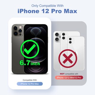 Foto 2 | Foto 2 | Funda De Teléfono Yemoran Compatible Con Iphone 12 Pro Max Color Rosa - Venta Internacional.