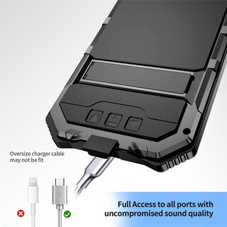 Foto 6 | Foto 6 | Funda De Teléfono Lunivop Para Google Pixel 9 Pro Xl Metal Black - Venta Internacional.