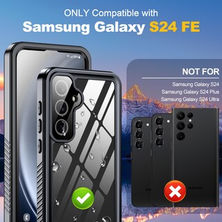 Foto 2 | Foto 2 | Funda Antshare Impermeable Con Protector De Pantalla Para Samsung Galaxy S24 Fe Color Negro - Venta Internacional.