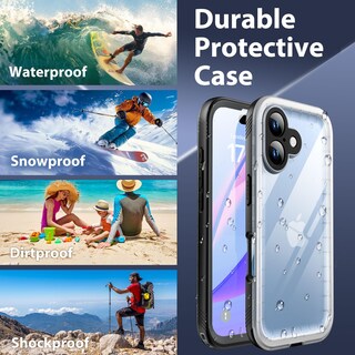 Foto 6 | Foto 6 | Funda Impermeable Sportlink Para Iphone 16 Plus Negra - Venta Internacional.