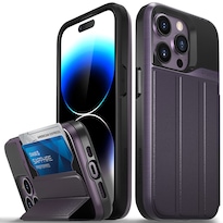 Funda Tipo Cartera Vena Vcommute Para Apple Iphone 14 Pro 6.1 Color Morado - Venta Internacional.
