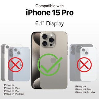 Foto 2 | Foto 2 | Funda Tipo Cartera Vena Vcommute Para Iphone 15 Pro Con Tarjetero Color Negro - Venta Internacional.