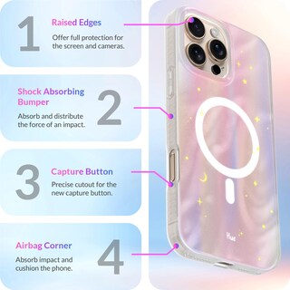 Foto 6 | Foto 6 | Funda De Teléfono Lonli Hue Magnetic Para Iphone 16 Pro Dreamy Night - Venta Internacional.