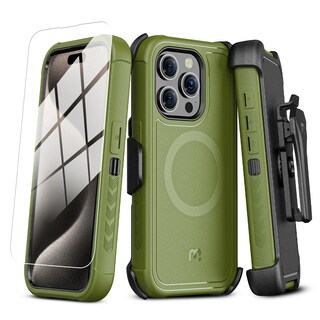 Foto 1 | Foto 1 | Funda De Teléfono M Mybat Pro Maverick Series Para Iphone 15 Pro Max Color Verde Militar - Venta Internacional.