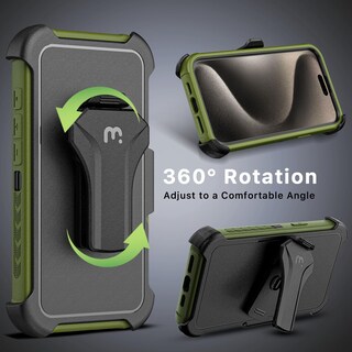 Foto 6 | Foto 6 | Funda De Teléfono M Mybat Pro Maverick Series Para Iphone 15 Pro Max Color Verde Militar - Venta Internacional.