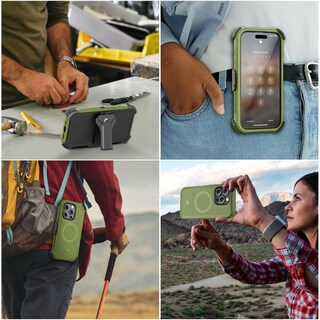 Foto 7 | Foto 7 | Funda De Teléfono M Mybat Pro Maverick Series Para Iphone 15 Pro Max Color Verde Militar - Venta Internacional.